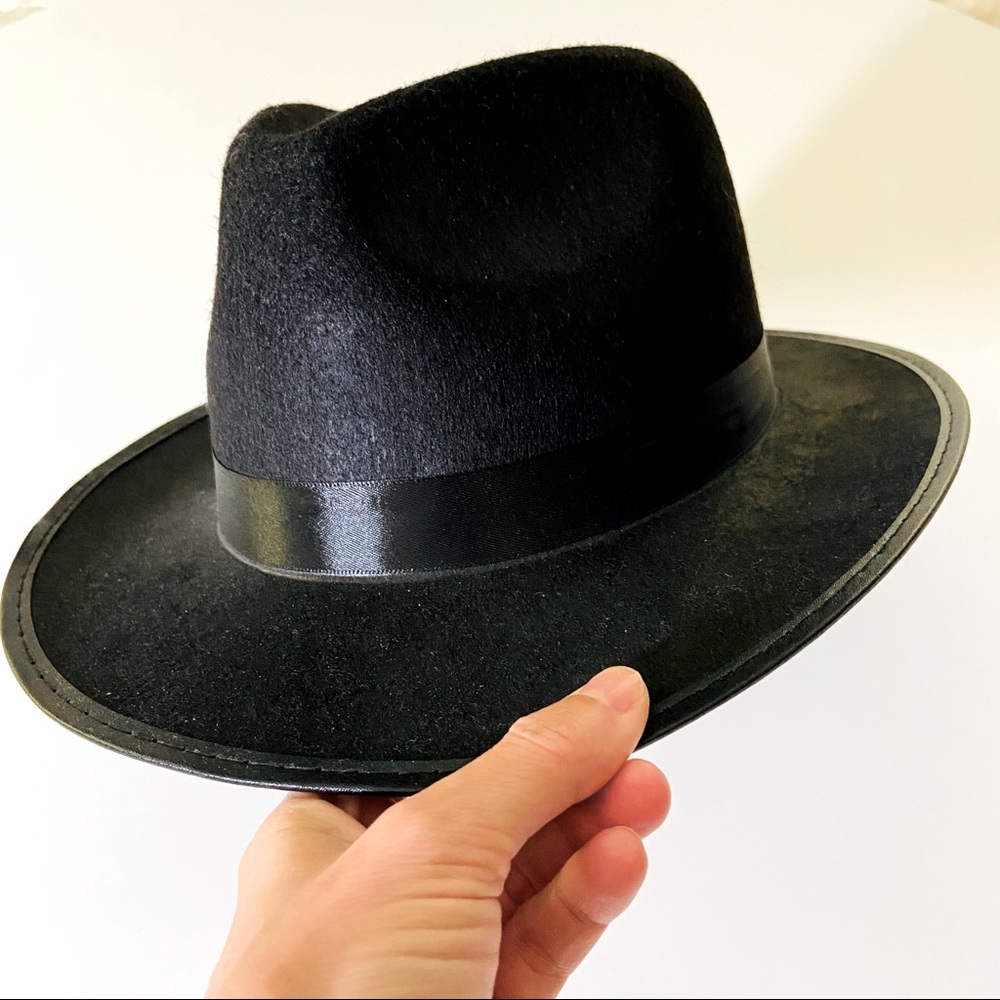 Gangster Black Party Hats - Set of 6 NEW